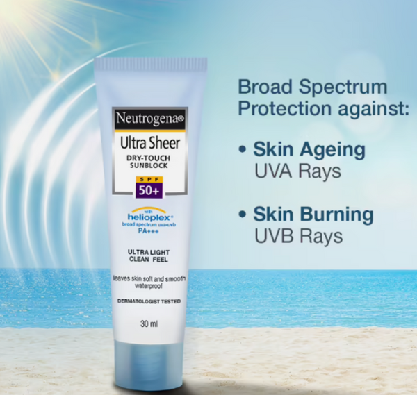 NEUTROGENA Sunscreen - SPF 50 PA+++ Ultra Sheer Dry Touch Sunblock SPF 50+ 118ml